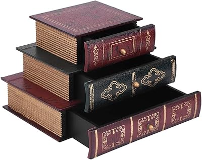 Jewelry storage box, modern book -shaped jewelry box, wooden box with 3 jewelry storage layers, gift storage box for bracelets, earrings, necklaces.. Experience shopping without limits at DIAYTAR NIGERIA, where affordability meets convenience in just days.
