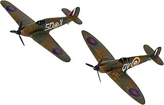 Kit -molded Kit Corgi Spitfire and Hurricane Battle of Britain for CS90686, green and brown display model, green and brown.. Make shopping fun and stress-free with DIAYTAR Nigeria.