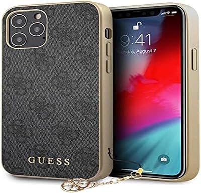 Guess 4G Polyurethane Polyurethane Cock with Apple IPhone 12 Pro 6.1 inch - (gray).. Experience the DIAYTAR difference with our vast product selection and delivery within 5-8 days.