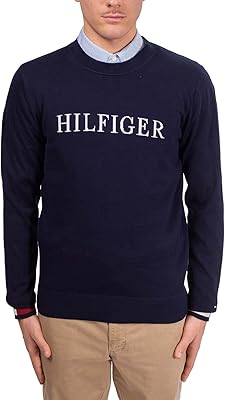 Sleeve sweater with Tommy Hilfiger logo for men.. DIAYTAR NIGERIA: Where every search yields affordable results delivered promptly to your door.