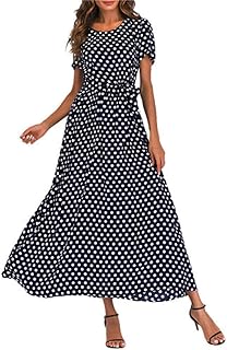Women's clothing, short -sleeved slim dress, pea, female mode, round neck, line A, belt with knot, elegant evening dress, maxi.. DIAYTAR NIGERIA combines affordability, variety, and convenience with nationwide delivery services.