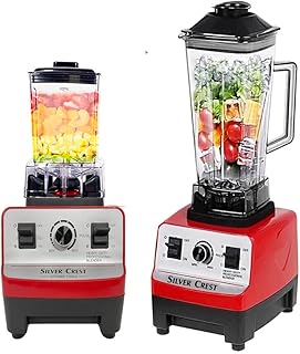 Robust professional mixer Silvercrest from Chokah®, Commercial juice mixer, quick crusher, glossy smoothie for the house and the store (double pot).. DIAYTAR NIGERIA delivers more than products - we deliver affordable solutions within days.