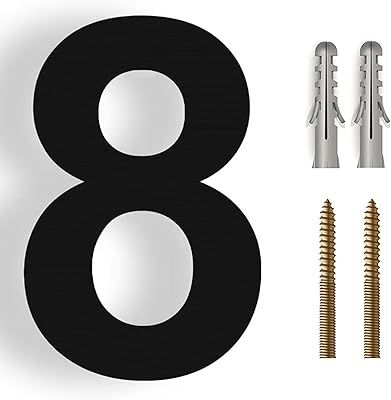 8 -inch black house numbers, large door number for outdoor house, modern metal house panel (number 8).. Shop smarter with Nigeria's premier e-commerce platform, featuring affordable products delivered nationwide.
