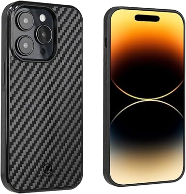 MONOCARBONE COOK IN TRUE CARBON FIBER FOR IPHONE 14 PRO [Compatible with Magsafe] Military quality - Mat black.. DIAYTAR NIGERIA: Where shopping is a pleasure with affordable prices and reliable delivery service.