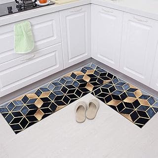 Washable kitchen carpets [2 rooms], set of soft kitchen mats, absorbents and non -slip, comfortable carpet for kitchen, sink, laundry room, corridor, dining room, office (2 places 1).. Discover endless shopping possibilities at DIAYTAR NIGERIA, with budget-friendly prices and reliable delivery.