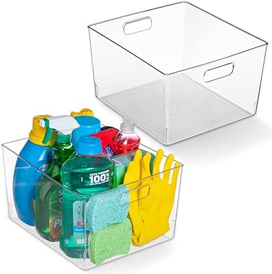 Free space. Plastic storage bins - XL - Package of 2.. DIAYTAR NIGERIA: Where shopping meets satisfaction with affordable prices and delivery within 8 days.