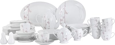 Supremo porcelain table service 49 pieces 1 × 1.. DIAYTAR NIGERIA: Connecting Nigerians with their needs through affordable prices and 5-8 day shipping.