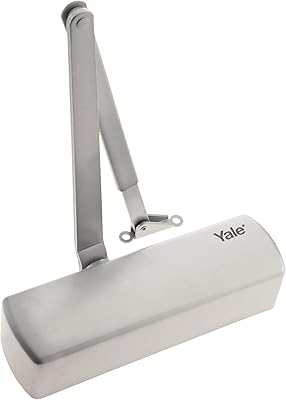 Yale P-2002 standard door lock, adjustable spring voltage, automatic door lock up to 80 kg, silver finish.. Skip the traffic, shop online — DIAYTAR Nigeria brings it to you.