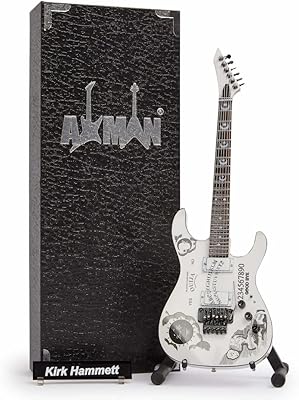 Kirk Hammett (Metallica): White Ouija - Miniature guitar replica (British seller).. DIAYTAR NIGERIA makes quality accessible with our extensive catalog and competitive delivery rates.