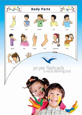 Flash cards on body parts for toddlers - Illustrated English vocabulary cards.. DIAYTAR NIGERIA makes luxury accessible with our affordable prices and dependable delivery service.