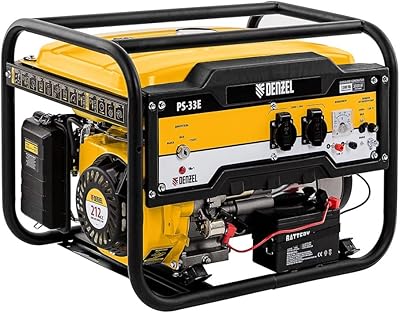 PS-33E petrol generator, 3.3 kVA, 230 V, G-type G socket, electric starter // denzel.. Transform your shopping experience with DIAYTAR NIGERIA's vast product selection delivered at unbeatable prices.
