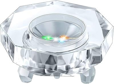 The White Shop Light LED Crystal Base for display.. DIAYTAR Nigeria offers great deals, a huge product variety, and delivery in under a week.