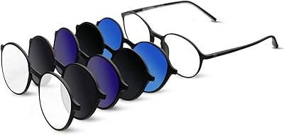 Magnetic Magnetic Sunglasses for Men and Women, transparent polarized glasses, UV400 Anti -reflective protection, set of 5 in 1 magnetic glasses.. From essentials to electronics, DIAYTAR Nigeria ships your order in no time.