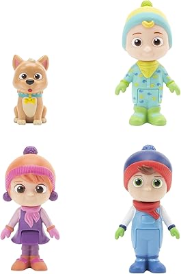 Set of 4 winter figurines of the Coco Mellon family, multicolored, CMW0045.. Explore the biggest product variety online — only at DIAYTAR Nigeria.