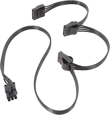 Oushengsi right connector cable 6 pins to three IDEs for Seax-1050xm2 SS660/760/860xp2 X-650KM3 PVC computer power cord.. Your everyday shopping destination, DIAYTAR NIGERIA offers quality and value delivered within days.