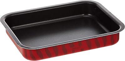 Tefal rectangular grill tray, 31 x 24 cm - red, aluminum, J1324782.. Everything you need is on DIAYTAR Nigeria — just a click away.