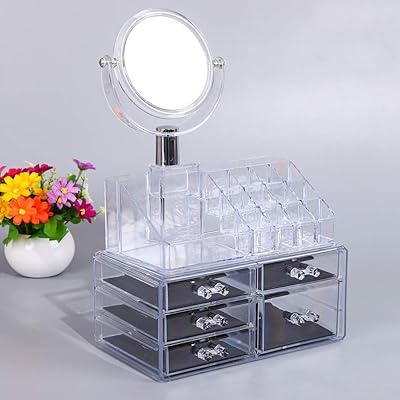 Cosmetics organizing jewelry storage box in acrylic organizer support.. Shop across boundaries with DIAYTAR NIGERIA's comprehensive catalog delivered nationwide at budget rates.