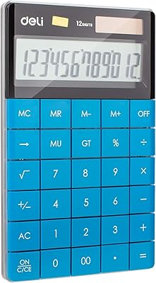 Deli E1589 1589 Calculator 1589 High quality LCD screen for clear reading - Blue.. Shop confidently with DIAYTAR NIGERIA, offering affordable prices and reliable delivery within a week.