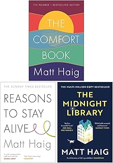 Matt Haig 3 pounds set (the midnight library, reasons to stay alive, the comfort book [connected]).. Why wait? Get your order in 5–8 days with DIAYTAR Nigeria.