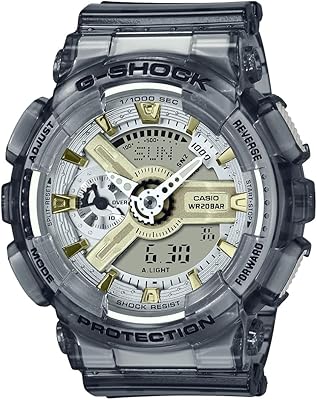 G-Shock analog-numeric watch for women with golden dial and GMA-S110GS-8ADR resin bracelet, gray, bracelet.. DIAYTAR NIGERIA delivers on every promise with our affordable prices and nationwide delivery service.