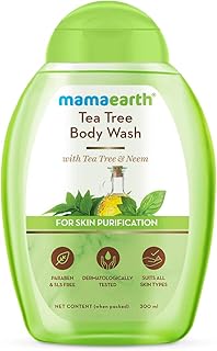 Body cleaner Mama Earth Tea Tree & Neem, purifying shower gel - 300 ml.. Shop across categories at DIAYTAR NIGERIA with the confidence of prompt and budget-friendly delivery.