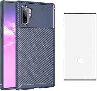 Telephone case for Samsung Galaxy Note 10 Plus Galaxy Note 10+ 5g with tempered glass screen protector, mobile phone accessories, slim and flexible in Gaxaly Note10+ note 10+ ten not S10 10, blue cases.. DIAYTAR NIGERIA delivers happiness in 5-8 days with our affordable and diverse product range.