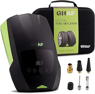 Ghaf digital tire inflation pump 55 m power cord and tube.. DIAYTAR NIGERIA: Redefining online shopping with unbeatable prices and consistent delivery times.