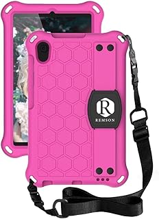 Silicone Cover Antichoc Ramson Smart Slim with Dragonne and shoulder for Huawei Matepad T8 8.0 (Rose/Black).. From fashion trends to home essentials — find it on DIAYTAR Nigeria.