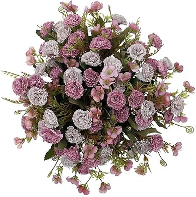 Yatai Lot of 6 artificial spray eyelets, artificial branches, artificial plants, silk flowers for courtyard, house, wedding, festival, holiday decoration (purple).. Transform your online shopping experience with DIAYTAR NIGERIA's affordable and diverse marketplace.