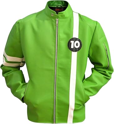 Ben-10 green jacket in faux leather or pu for men, xxs-3xl sizes.. Experience retail therapy without the financial stress at DIAYTAR NIGERIA's affordable e-commerce platform.