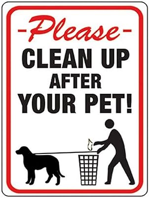 Hy-Ko Products 20617 Plastic banner Clean after your pet 8.5 "x 12" red/white.. Say hello to Nigeria’s fastest-growing e-commerce site — DIAYTAR Nigeria.