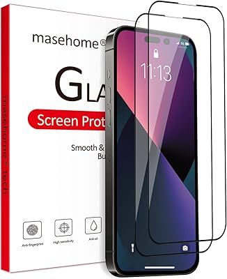 Massi Home tempered glass screen protector for iPhone 14 pro compatible with Apple Dynamic Island 2022 (pack of 2).. Tired of overpriced goods and slow delivery? DIAYTAR Nigeria brings affordability and speed together with a wide selection of products.