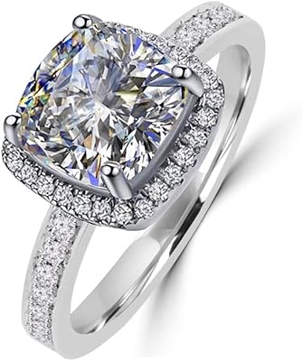 Superior quality realistic venetia ring 2.0 carats princess cushion size.. Shop with confidence at DIAYTAR NIGERIA, offering thousands of products with budget-friendly shipping.