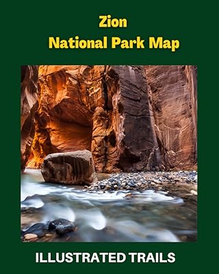 Map of the Zion National Park and illustrated trails: Hiking and exploration guide to Zion National Park.. DIAYTAR NIGERIA: Where affordable shopping meets reliable nationwide delivery in less than a week.