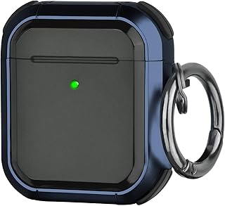 Protective case Olyband Airpods compatible with AirPods 2/1, Rigid Sustainable Military Quality Cock with keychain, for men women girls, blue.. DIAYTAR NIGERIA puts thousands of products at your fingertips with affordable prices and delivery within a week.