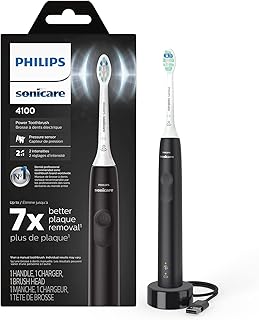 Philips Sonicare 4100 electric toothbrush, rechargeable with pressure sensor, black HX3681/24.. Find everything you need at prices you'll love with DIAYTAR NIGERIA's comprehensive e-commerce platform.