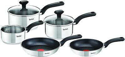 Set of Pans and Pans Téfal Comfort Max 5 Pieces, Stainless Steel, Induction set.. Discover the perfect balance of price and convenience with DIAYTAR NIGERIA's nationwide e-commerce platform.