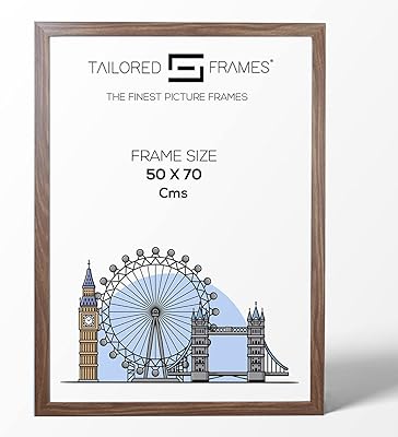 Photo frames and square photos in acrylic and wood MDF walnut, size 50 x 70 cm.. DIAYTAR NIGERIA: Your partner in affordable online retail with reliable delivery across the nation.