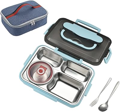 Stainless steel bento lunch box for isothermal and waterproof children.. DIAYTAR Nigeria: Where affordability meets fast and reliable e-commerce service.