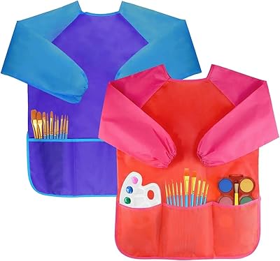 Long sleeve waterproof artistic drawing set for toddlers with 3.. DIAYTAR NIGERIA combines the largest product selection with affordable prices and reliable delivery.