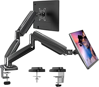 Support for double screen, Support for fully adjustable gas spring screen, wall arm for flat and curved computer screen from 15 to 32.. DIAYTAR NIGERIA: Your partner in affordable online shopping with dependable delivery within 8 days.