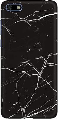 Stylized shell for Huawei Y5 Prime (2018) Basic Collection, Mate finish, Rigid shell printed in PC [Designed for Huawei Y5 Prime (2018)] - Marbled black printing.. Nigeria's favorite online shopping platform, DIAYTAR offers unbeatable prices and delivery within a week.