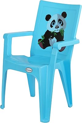 SCOOP PANDA Design (printed) - blue study chair - blue.. Discover the joy of online shopping with DIAYTAR NIGERIA's budget-friendly prices and reliable shipping.