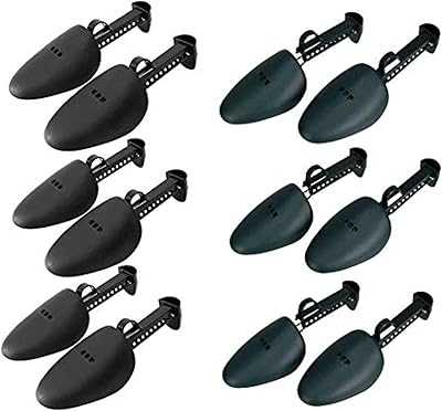 6 pairs of adjustable plastic men to prolong the shape of the shoes with a black and green colored shoe support in different sizes (3 black and 3 green), Multi.. DIAYTAR NIGERIA brings the marketplace home to you with affordable prices and delivery in 5-8 days.