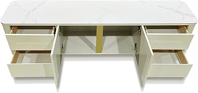 Modern TV Table in maple wood, interior decoration, adjustable height 60 x 120 x 56 cm yac069 beige.. Join the movement — fast, affordable shopping only at DIAYTAR Nigeria.