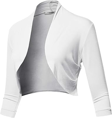 Bolero cardigan open to the front for women, 3/4, large sleeves, s.. DIAYTAR NIGERIA brings online shopping to every Nigerian with affordable prices and reliable shipping.
