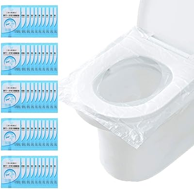 Aurete 50pccs Disposable travel toilet seat cover for waterproof plastic.. DIAYTAR Nigeria: Where affordability meets fast and reliable e-commerce service.