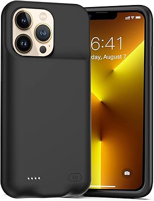 Battery shell for iPhone 13 Pro Max, Rechargeable portable loading case with a capacity of 8,500 mAh for iPhone 13 Pro Max (6.7 inch) (black).. DIAYTAR NIGERIA: The marketplace that brings affordable products to every Nigerian home in under 8 days.