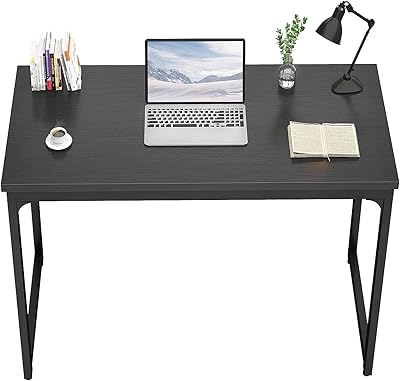 Computer desk, 100 cm, modern and durable desktop for computer, laptop and laptop, writing table for desktop and bedroom for home workstation, teak color.. Discover endless possibilities with DIAYTAR NIGERIA's vast e-commerce selection and budget-friendly delivery.