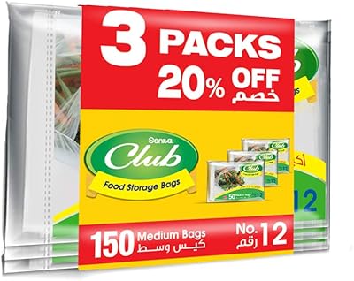 Sanita Club food storage bags, size M, 50 bags (150 average bags).. Embrace the convenience of DIAYTAR NIGERIA with thousands of products at your fingertips, delivered nationwide.